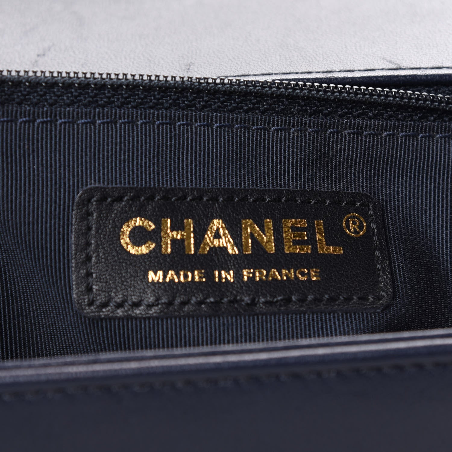 Chanel Lambskin Quilted New Medium Boy Flap Navy 6 of 9