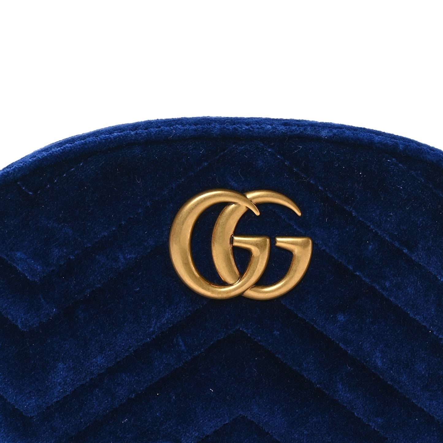 Velvet Matelasse GG Marmont Belt Bag 75 30 Cobalt Blue