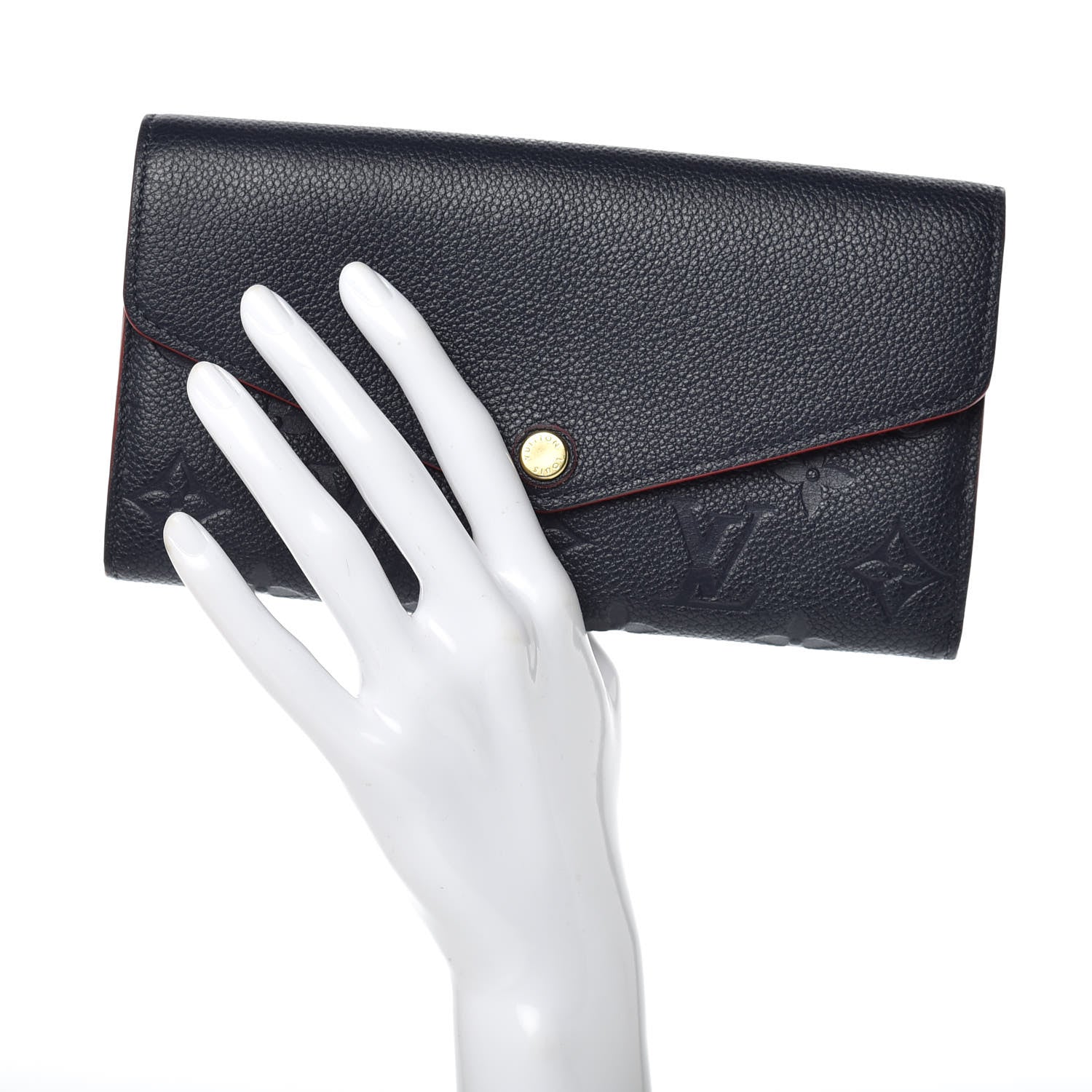Louis Vuitton Empreinte Sarah Wallet NM Marine Rouge 2 of 9