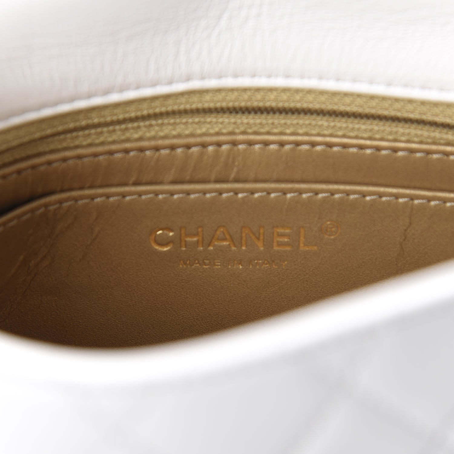 Chanel Lambskin Quilted Mini Pearl Crush Flap White 8 of 10