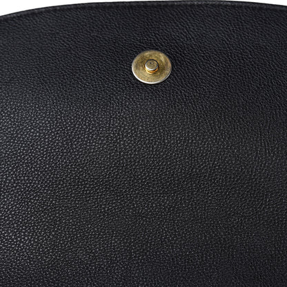 Chanel Grained Calfskin Quilted Messenger Flap Black 11 of 13