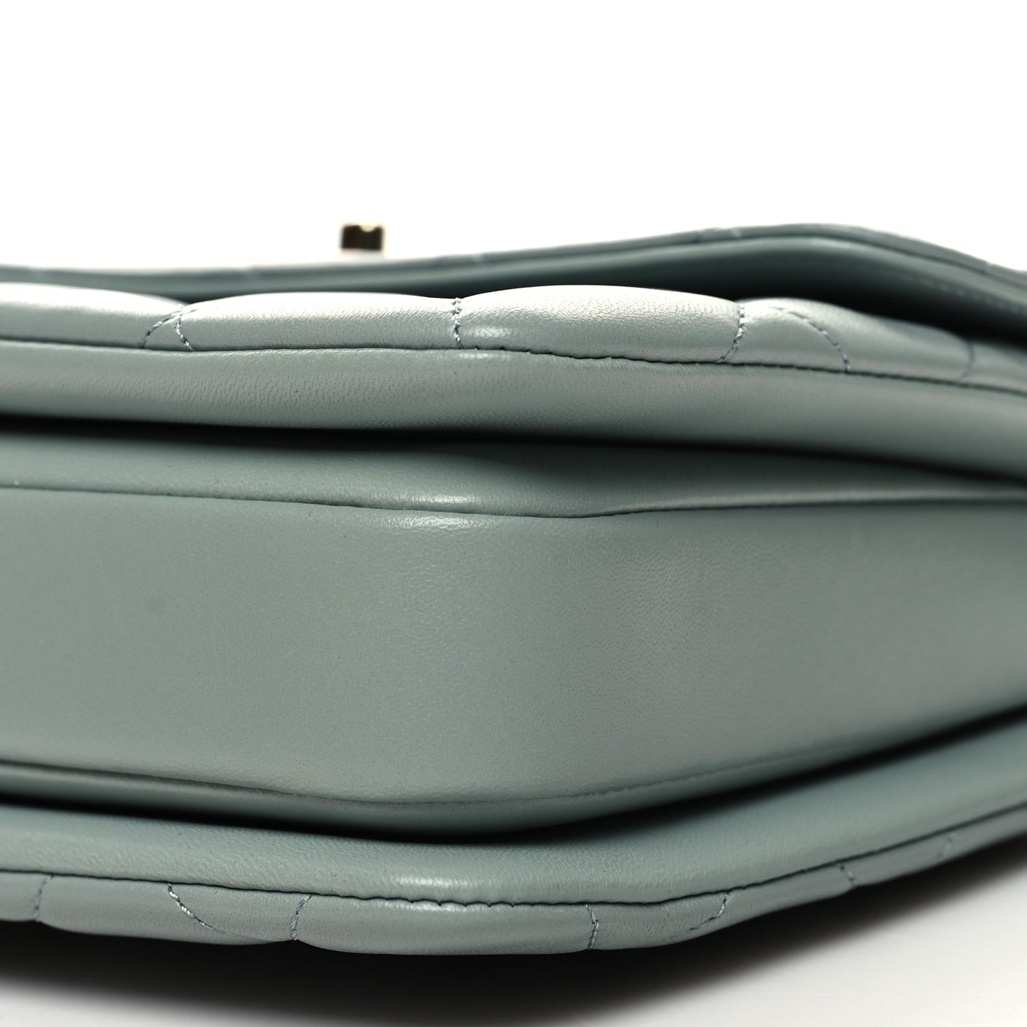 Lambskin Quilted Small Trendy CC Flap Dual Handle Bag Grey