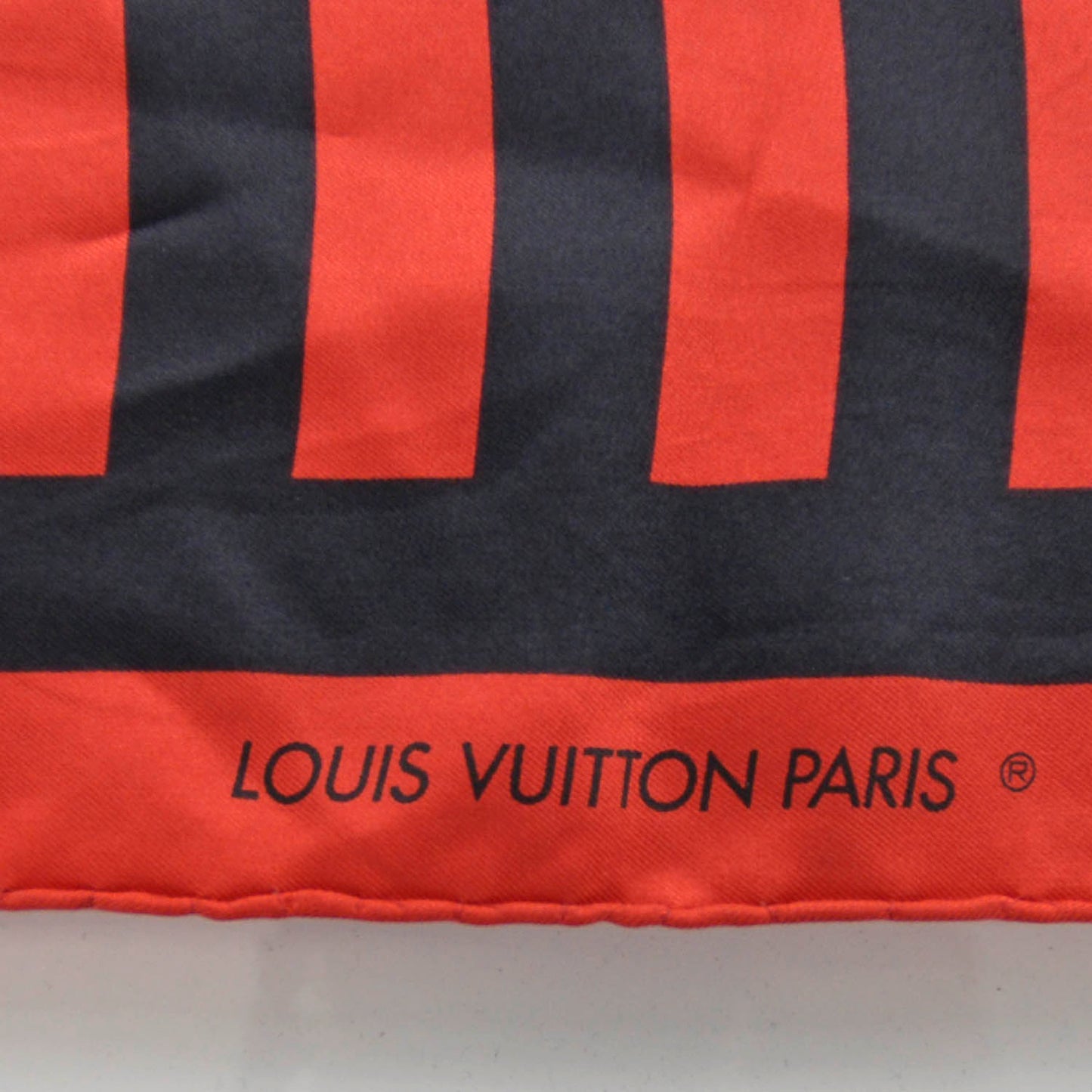 Silk Stripes Scarf Red Black