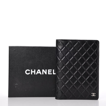 Chanel Lambskin Quilted Large Agenda Cover Black 9 of 9