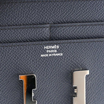 Hermes Epsom Verso Constance Short Wallet Bleu Indigo Rose Pourpre 7 of 10