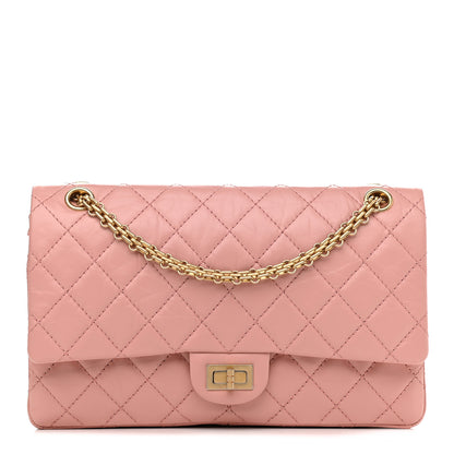 Chanel Aged Calfskin Quilted 2.55 Reissue 226 Flap Pink 1 of 9