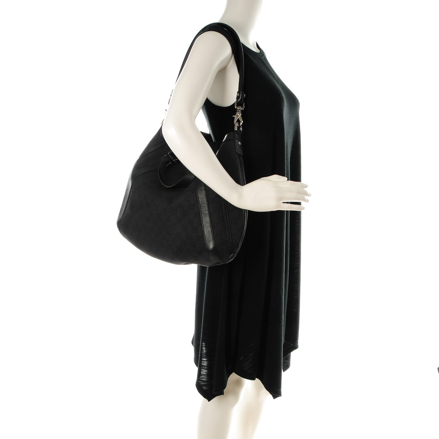 Monogram Medium Abbey Convertible Tote Black