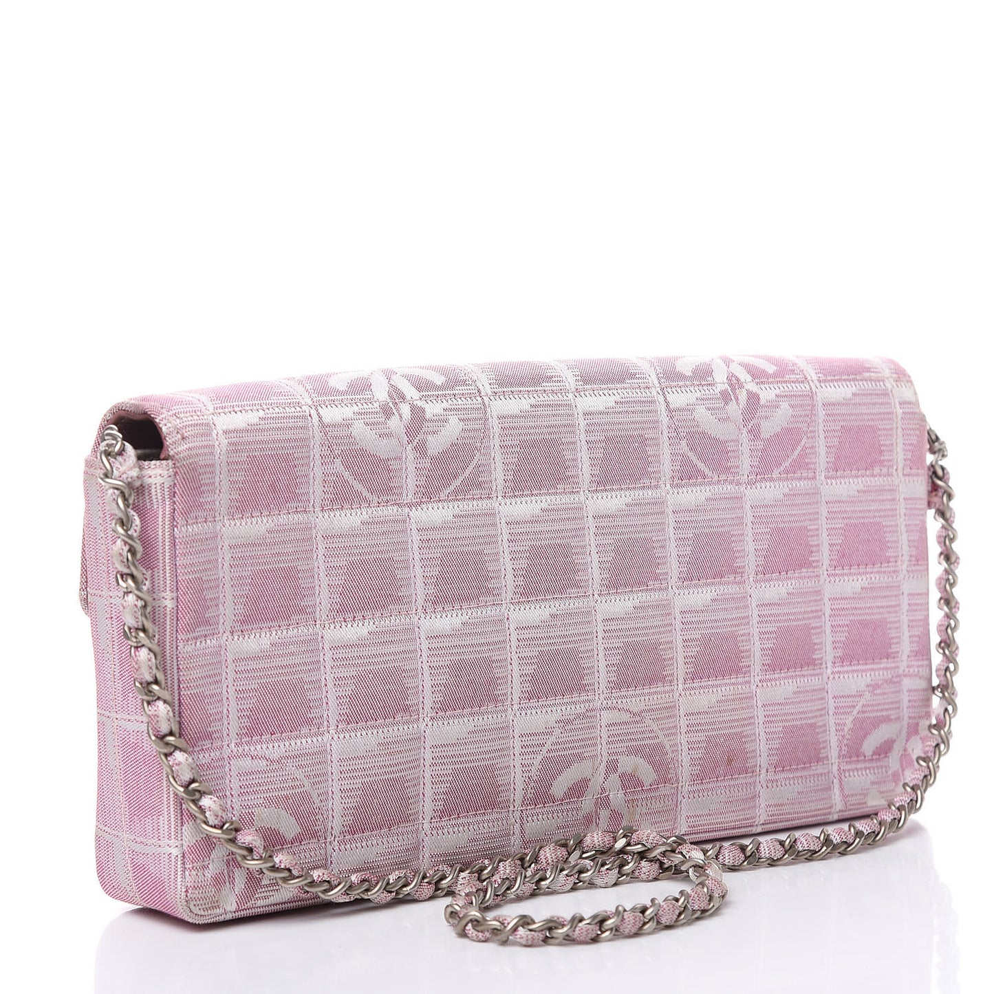 Nylon Travel East West Flap Pink