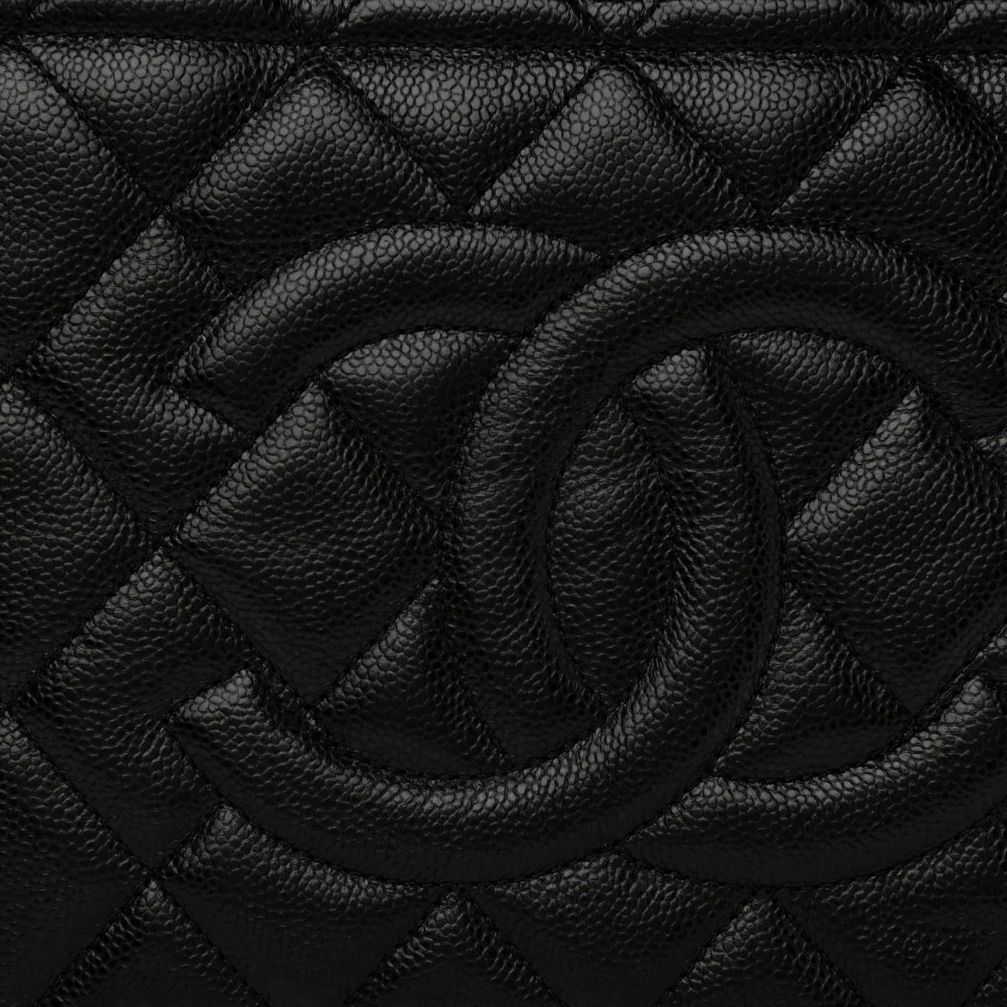 Caviar Quilted Timeless CC Soft Tote Black