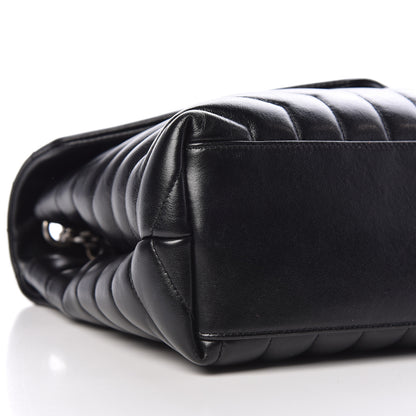 Saint Laurent Calfskin Y Quilted Monogram Medium Loulou Chain Satchel Black 8 of 11