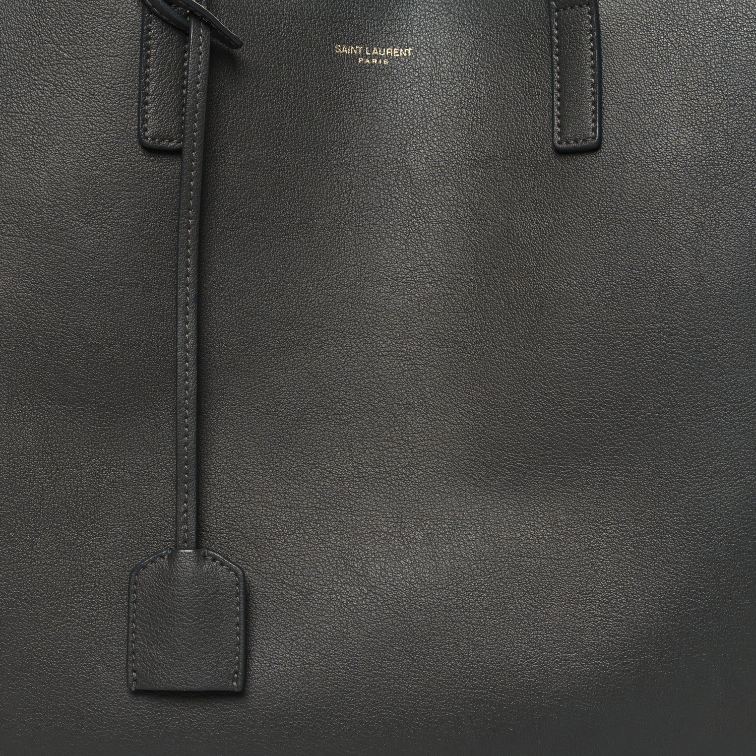 Saint Laurent Calfskin Large Shopping Tote Storm 10 of 13