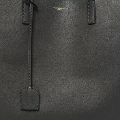 Saint Laurent Calfskin Large Shopping Tote Storm 10 of 13