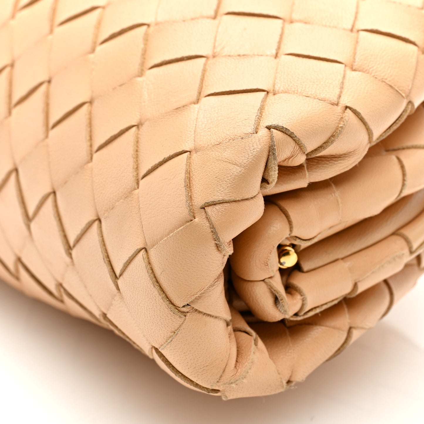 Nappa Intrecciato The Mini Pouch Almond