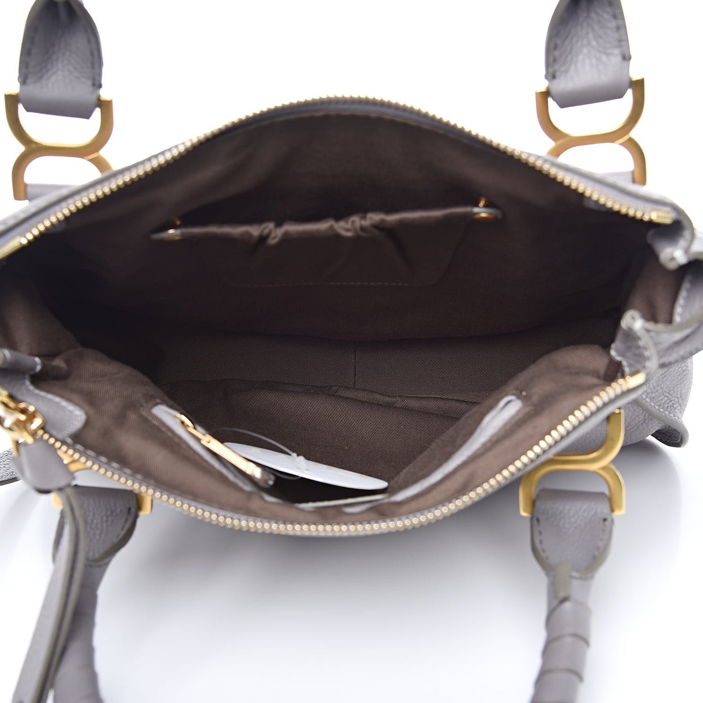 Calfskin Medium Marcie Satchel Cashmere Grey