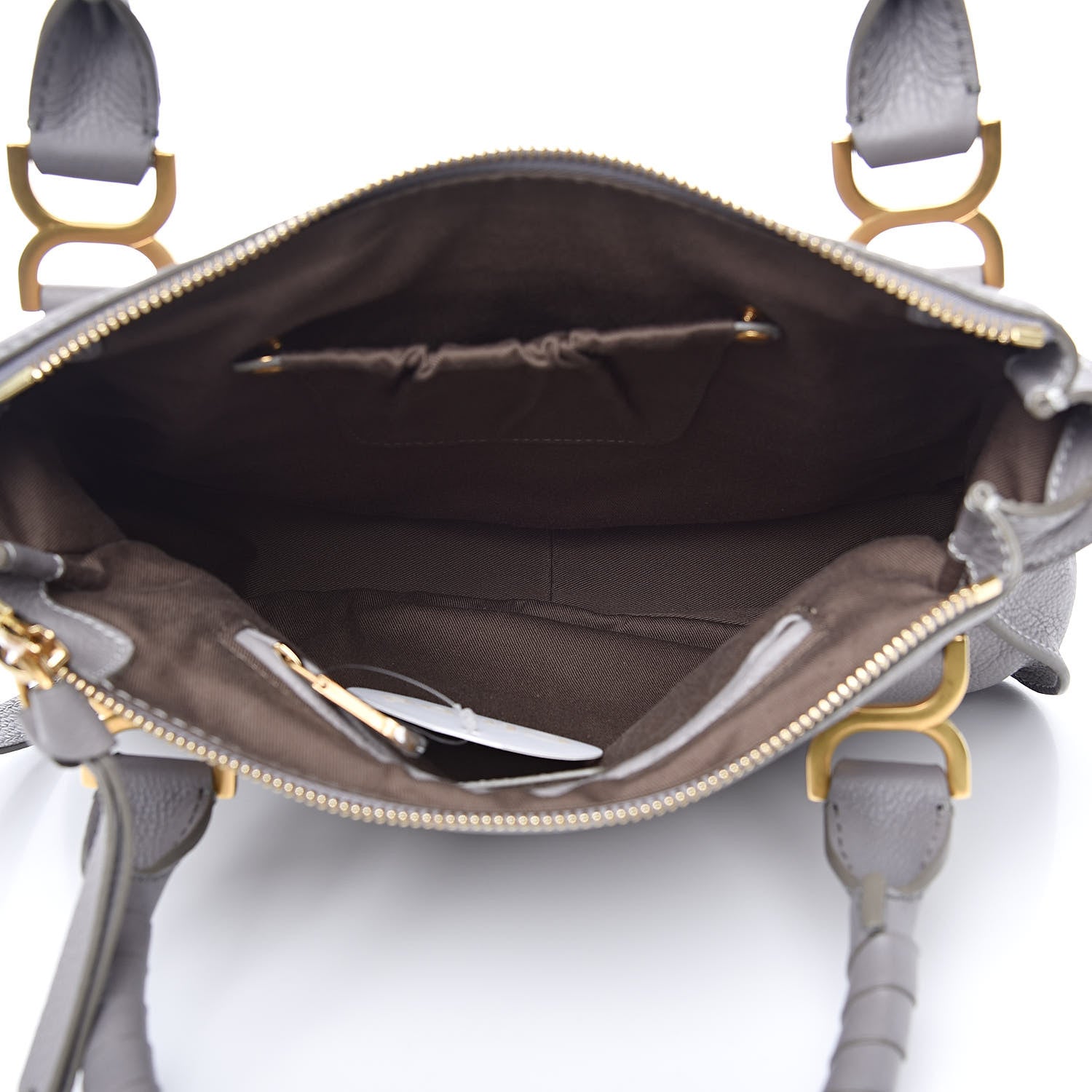 Chloe Calfskin Medium Marcie Satchel Cashmere Grey 5 of 13