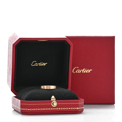 Cartier 18K Pink Gold 3.5mm LOVE Wedding Band Ring 52 6 5 of 5
