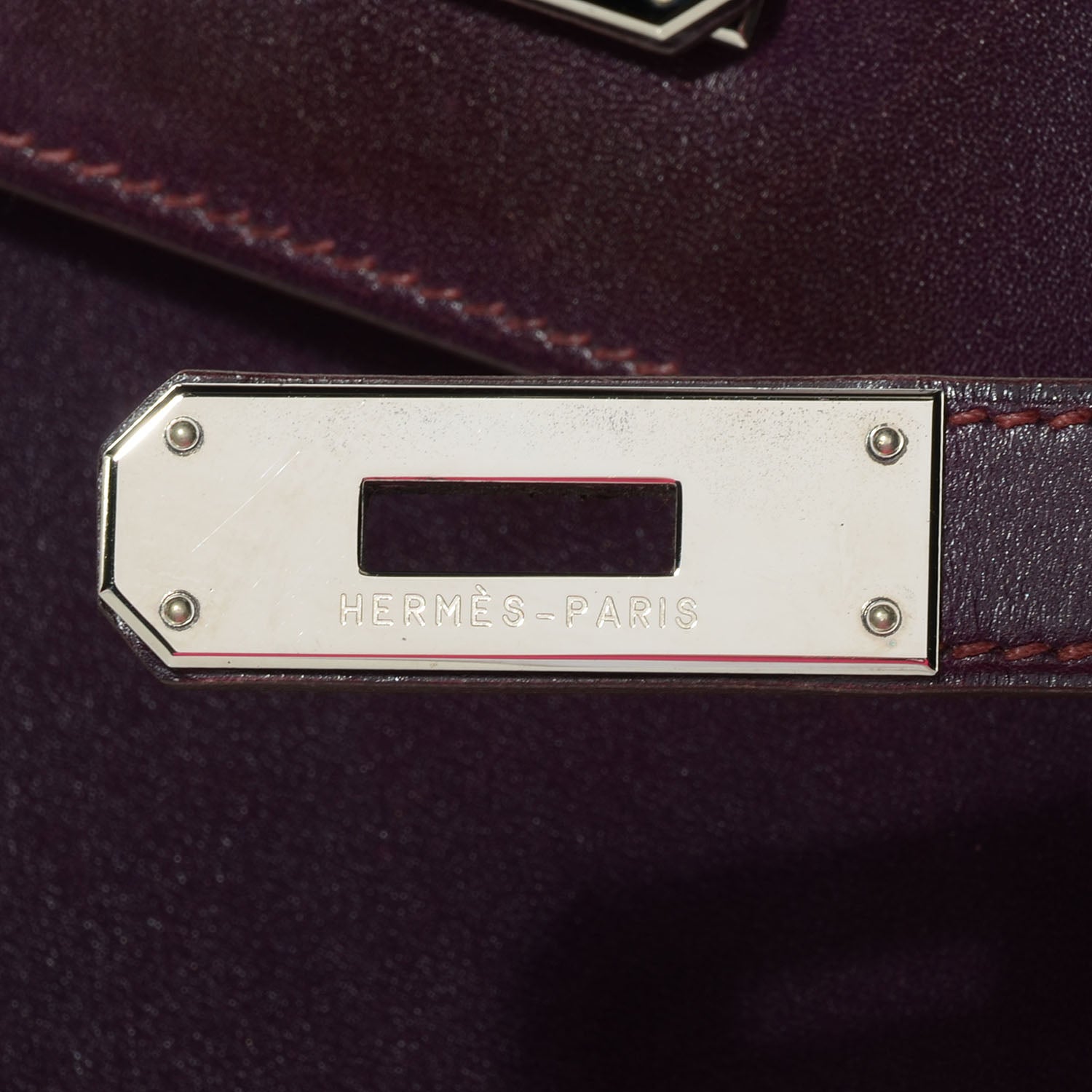 Hermes Box Kelly Sellier 32 Raisin 7 of 8