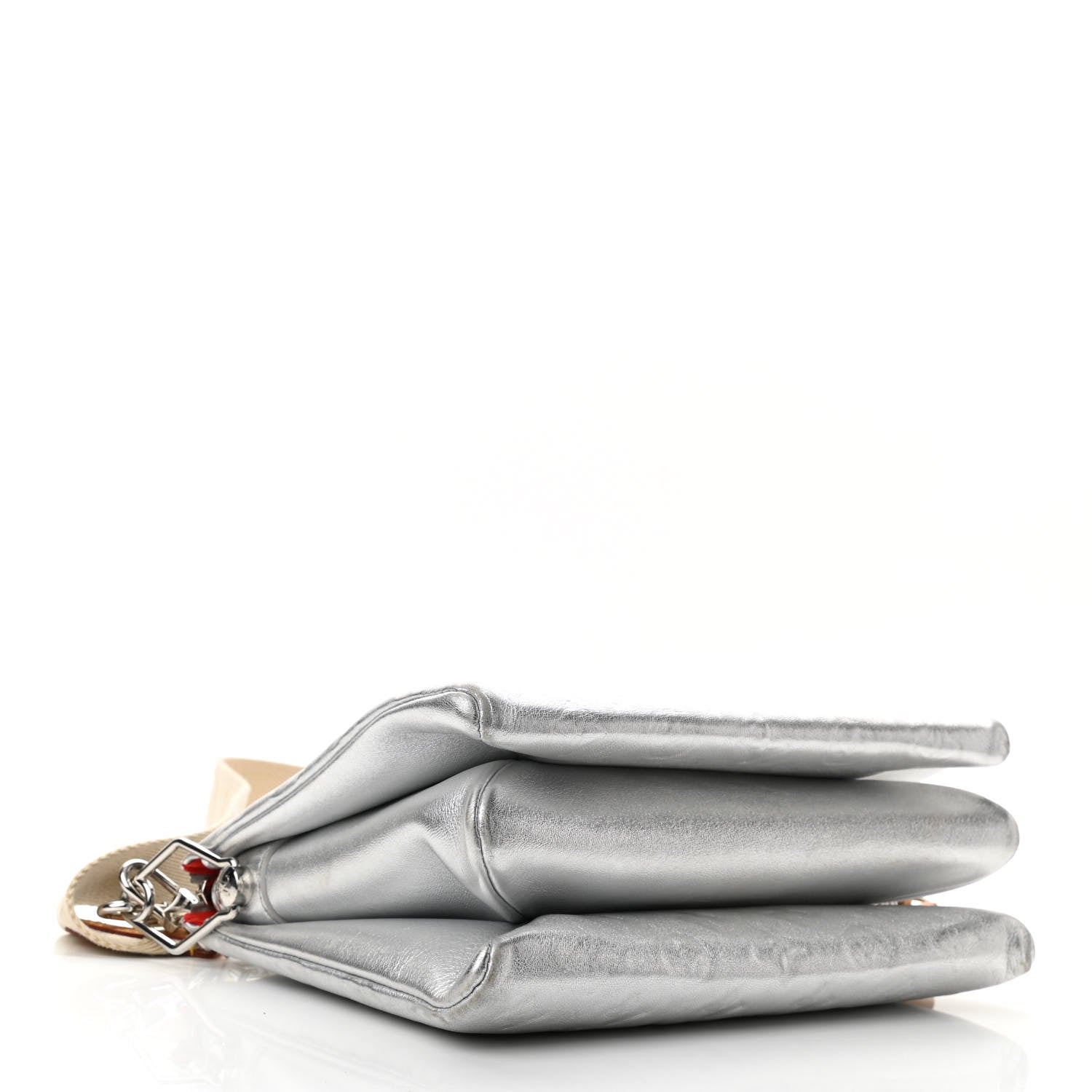 Louis Vuitton Metallic Lambskin Embossed Monogram Coussin PM Silver 4 of 10