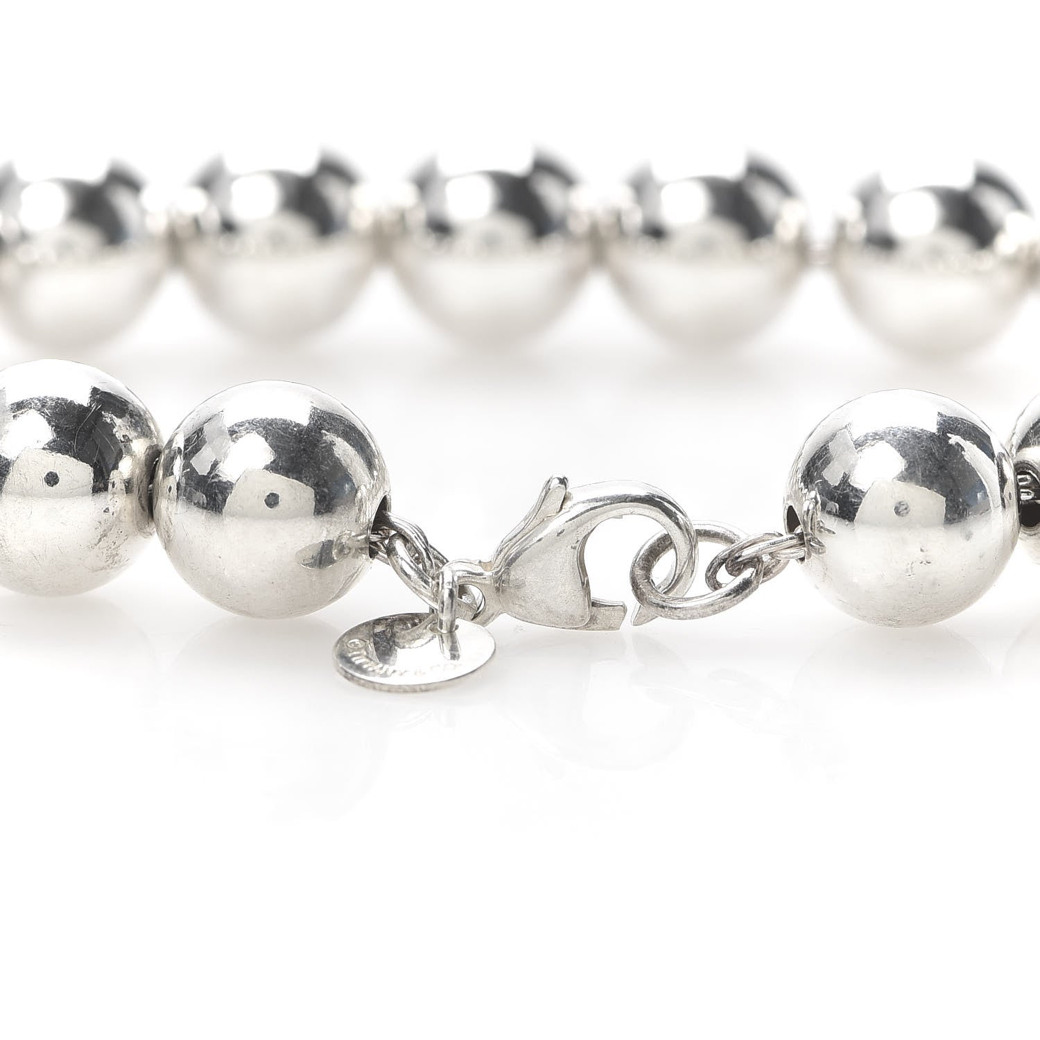 Tiffany Sterling Silver 10mm HardWear Ball Bracelet 4 of 6