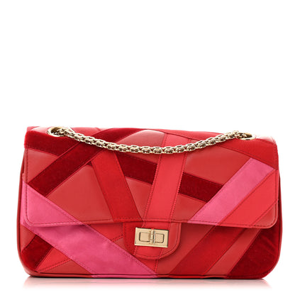 Chanel Lambskin Velvet Grosgrain Quilted 2.55 Reissue 225 Flap Red 1 of 15