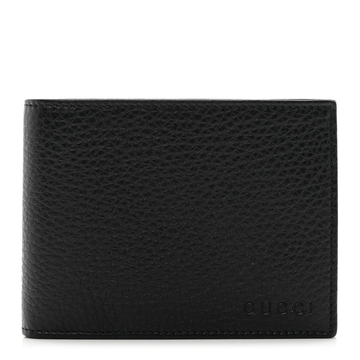 Dollar Calfskin Bi-Fold Wallet Black