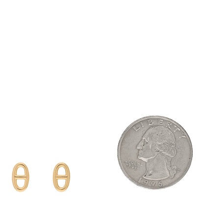 Hermes 18K Yellow Gold TPM Farandole Stud Earrings 2 of 5