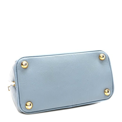 Prada Saffiano Micro Galleria Double Zip Tote Astrale 4 of 10