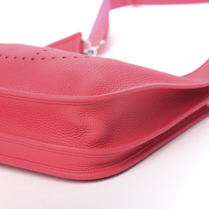 Hermes Taurillon Clemence Evelyne III PM Rose Extreme 9 of 10