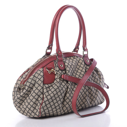 Gucci Diamante Medium Sukey Boston Red 3 of 13
