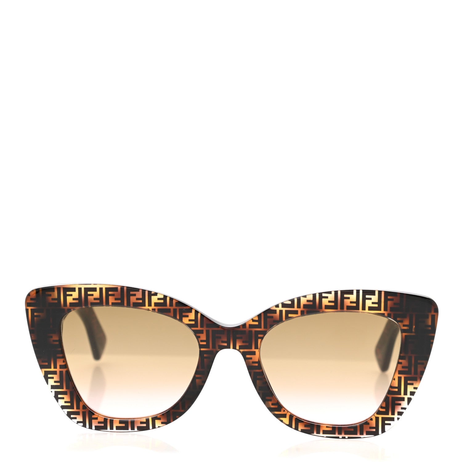 Fendi Acetate F is Fendi FF 51mm Cat Eye Sunglasses 0327/S Tortoise Camouflage 2 of 7