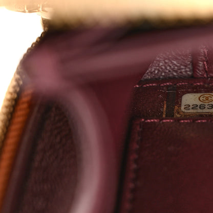 Chanel Caviar Quilted Small CC Filigree Vanity Case Beige Black 7 of 11