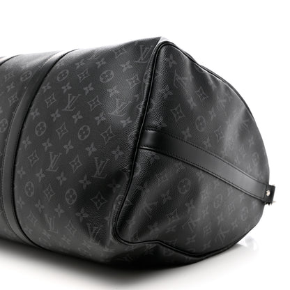 Louis Vuitton Monogram Eclipse Keepall Bandouliere 55 10 of 12