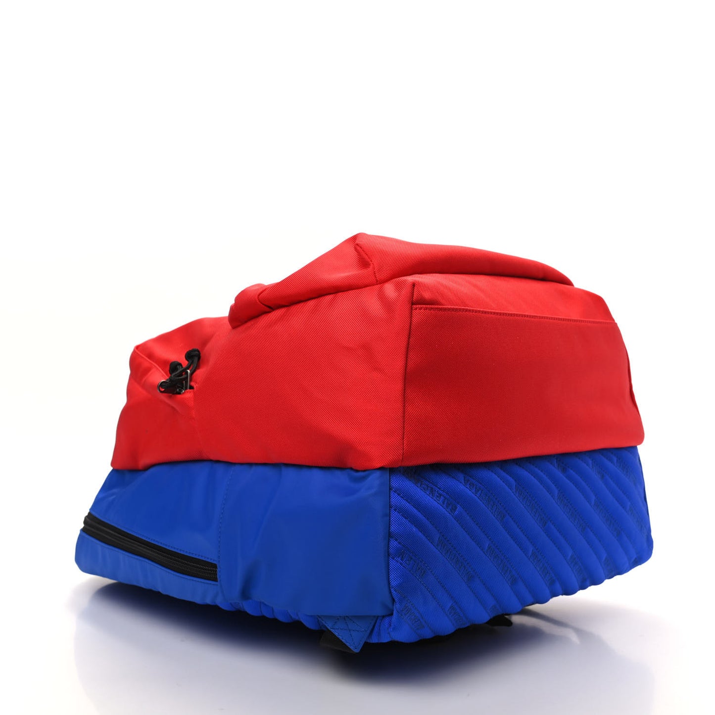 Nylon Logo Embroidered Double Pack Backpack Red Blue