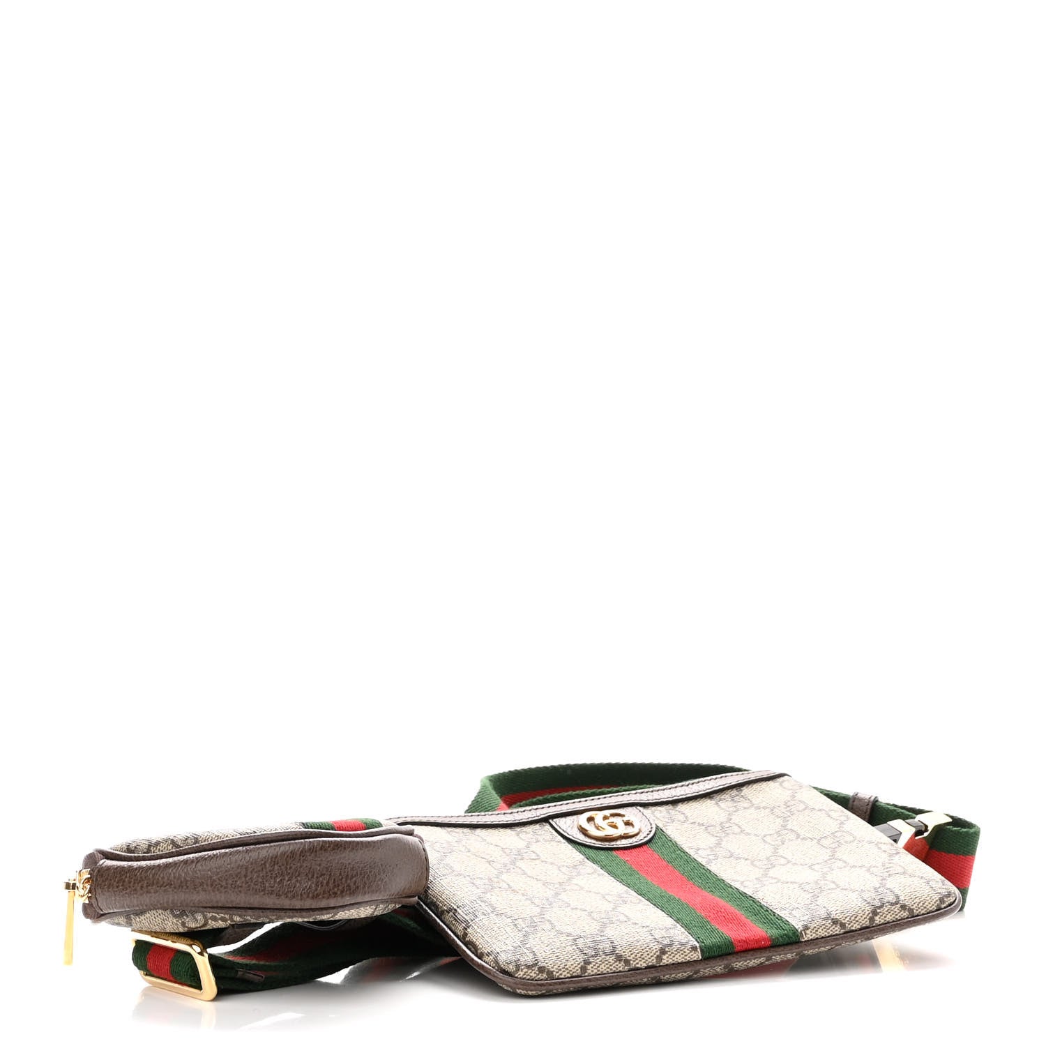 Gucci GG Supreme Monogram Web Ophidia Utility Belt Bag 120 48 Beige Ebony New Acero 4 of 12