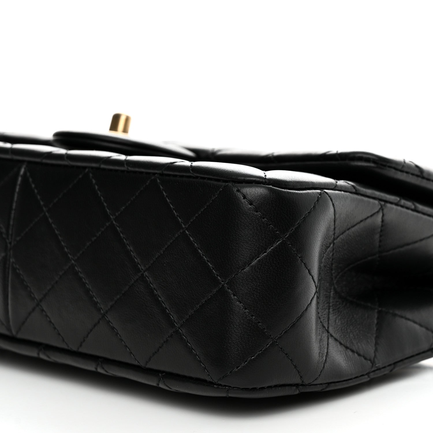 Chanel Lambskin Quilted Small Sweet Camellia Flap Black 9 of 10