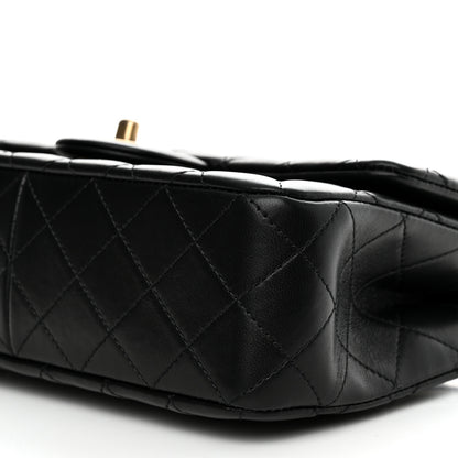 Chanel Lambskin Quilted Small Sweet Camellia Flap Black 9 of 10