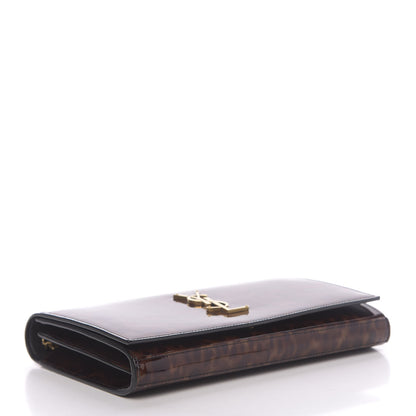 Saint Laurent Patent Monogram Chain Wallet Tortoiseshell 4 of 11