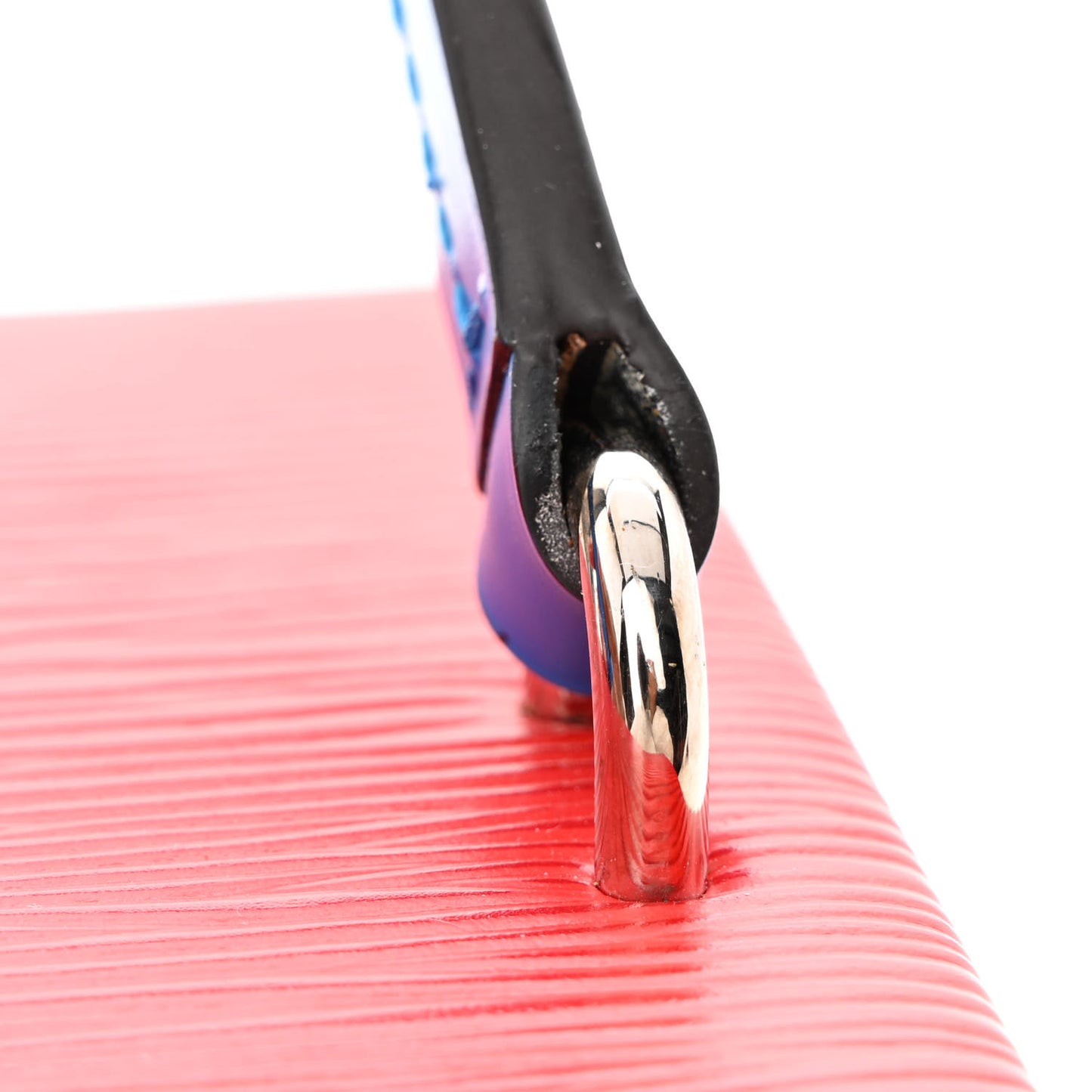 Epi Bleecker Box Indigo Coquelicot