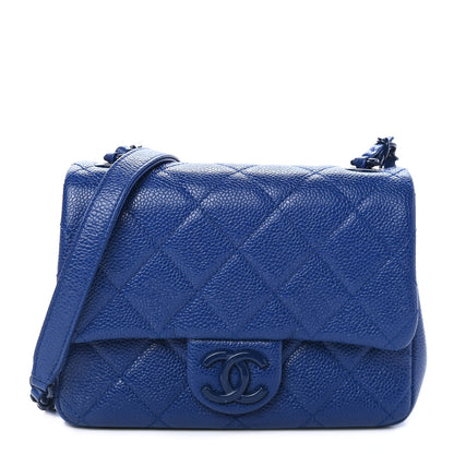 Chanel Caviar Quilted Incognito Mini Square Flap Dark Blue 1 of 9