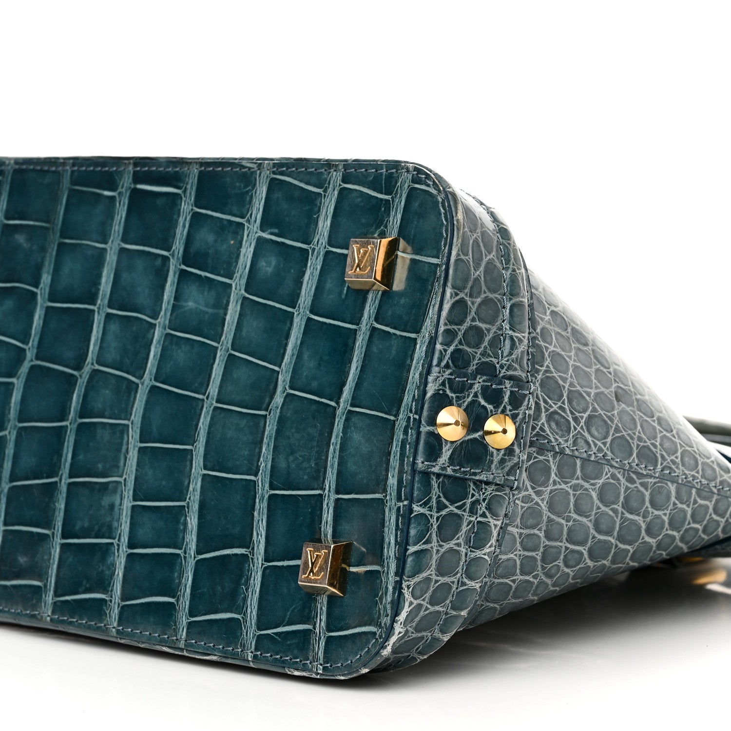 Louis Vuitton Crocodile Lockit PM Blue 9 of 11