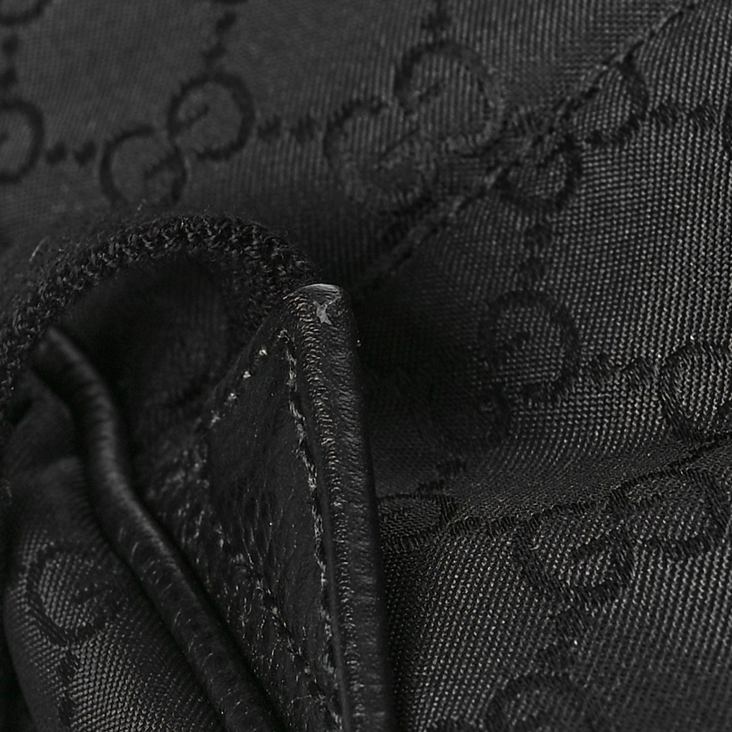 Nylon Monogram Slim Backpack Black
