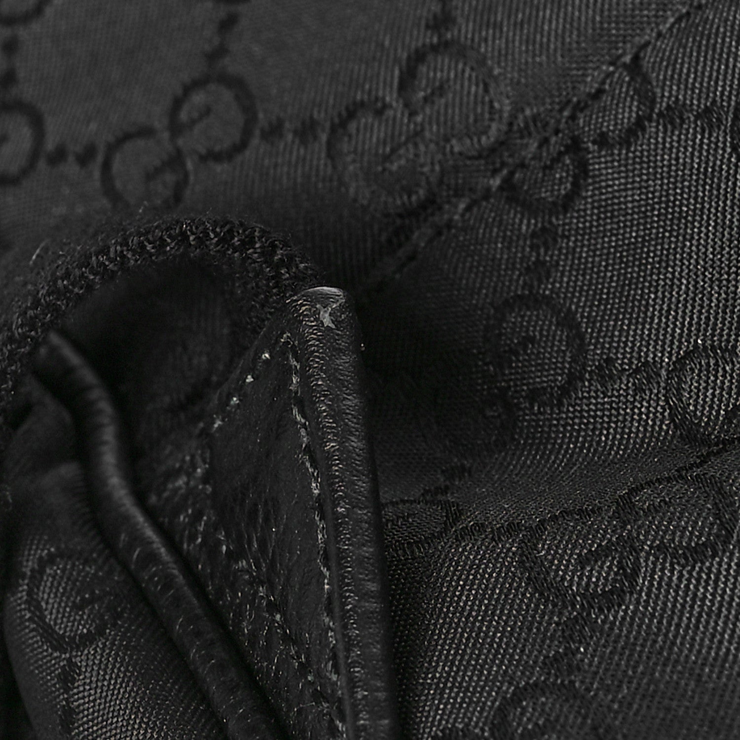 Gucci Nylon Monogram Slim Backpack Black 10 of 12
