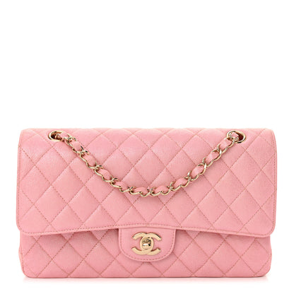 Chanel Iridescent Caviar Quilted Medium Double Flap Rose Pink 1 of 11