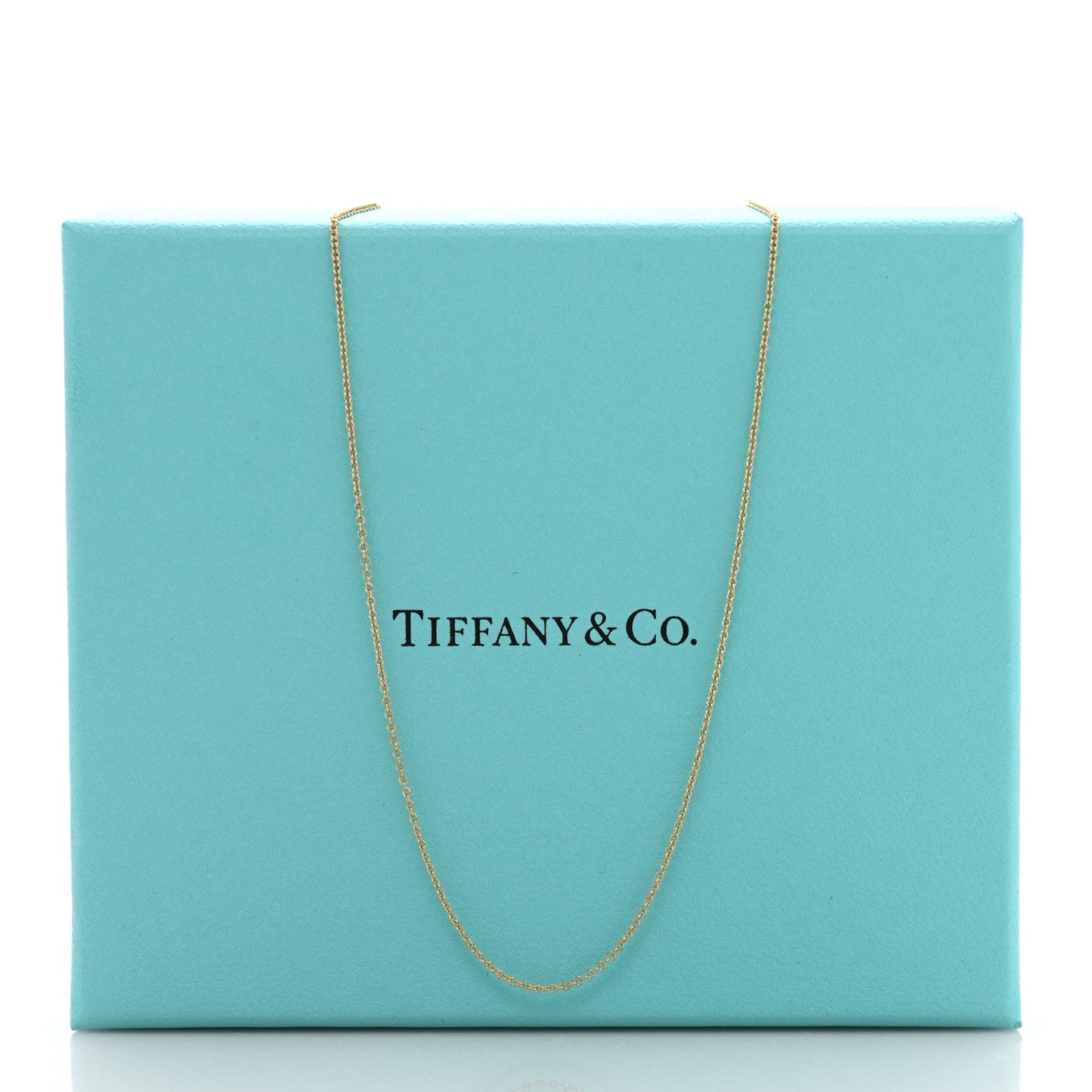 18K Yellow Gold Chain Necklace 16"