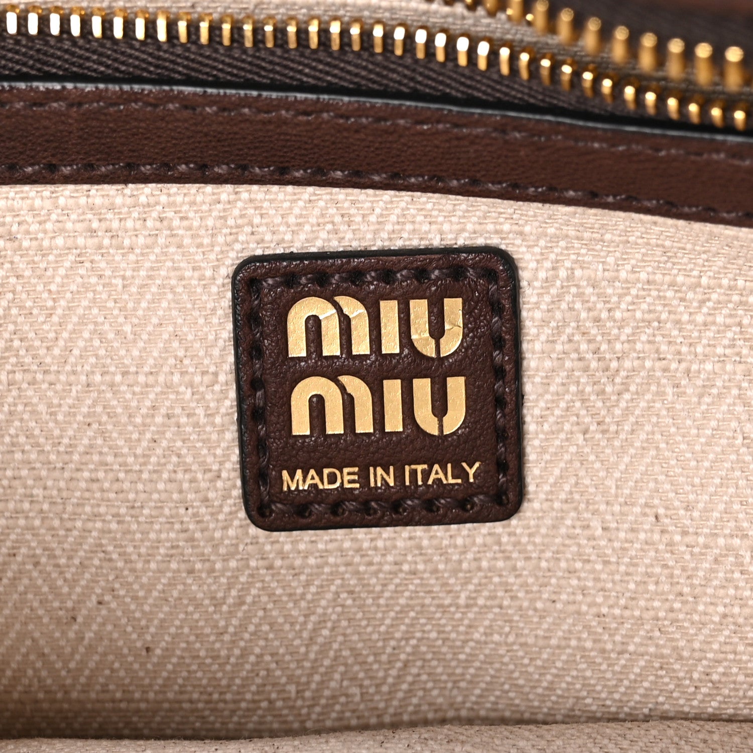 Miu Miu Nappa Aviator Regular Aventure Shoulder Bag Briarwood