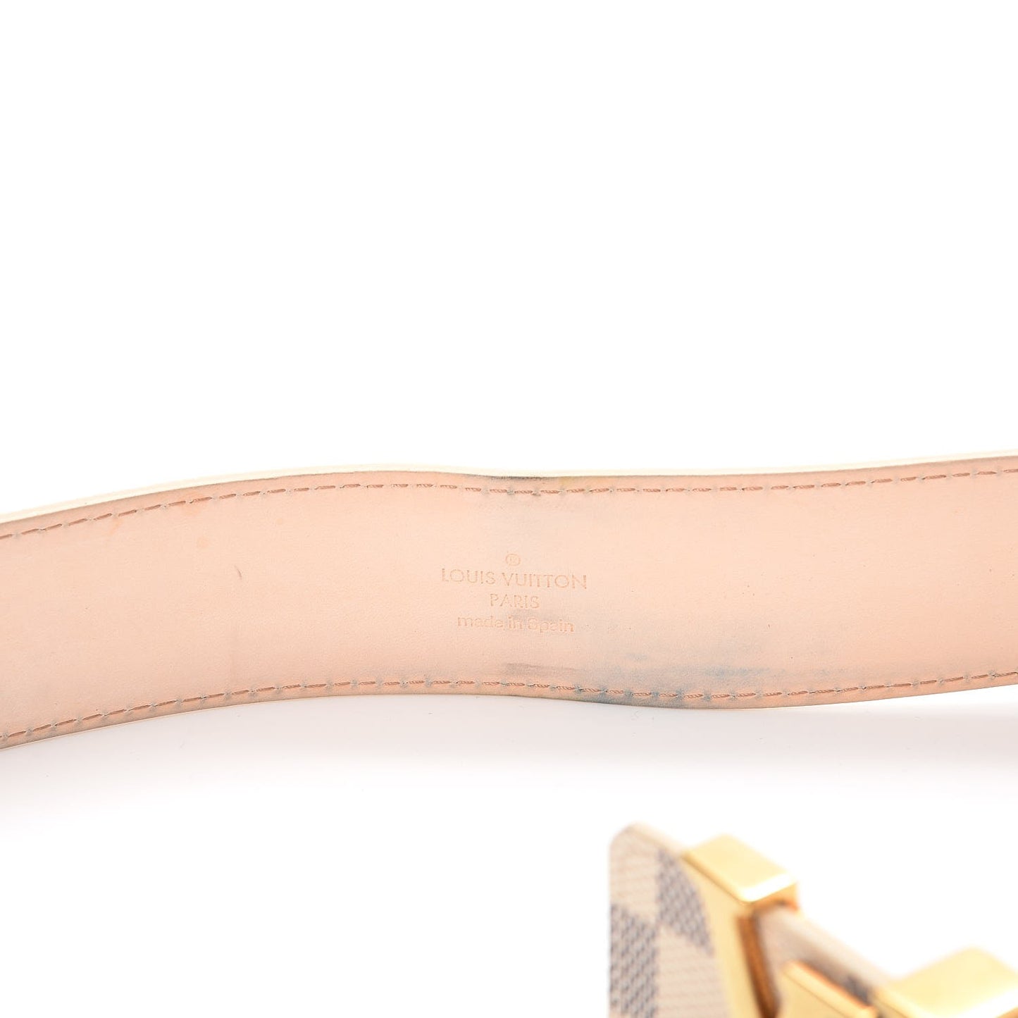 Damier Azur LV Initiales Belt 90 36