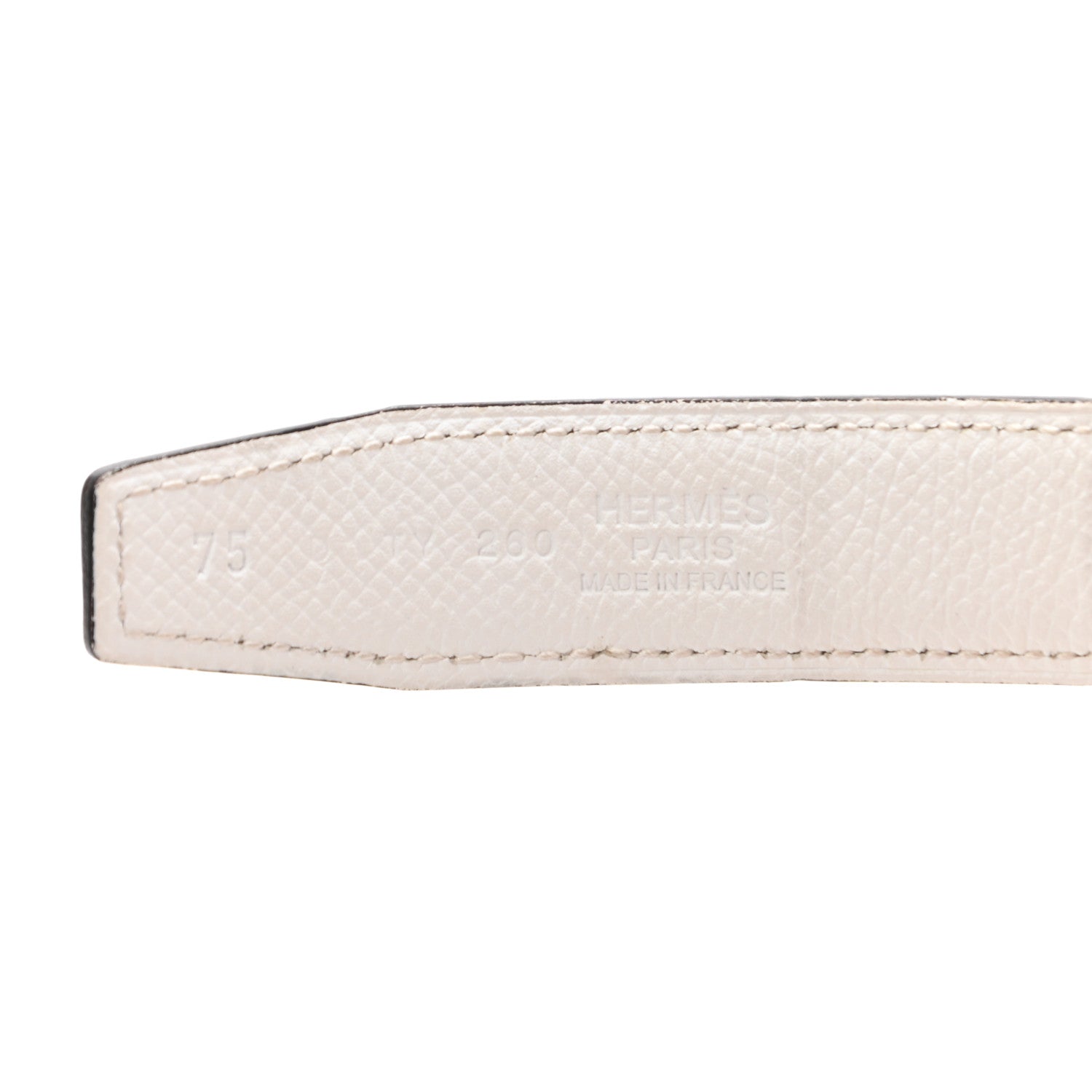 Hermes Swift Epsom 32mm Constance H Belt 75 Etoupe White 5 of 5