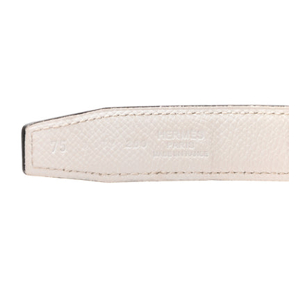 Hermes Swift Epsom 32mm Constance H Belt 75 Etoupe White 5 of 5