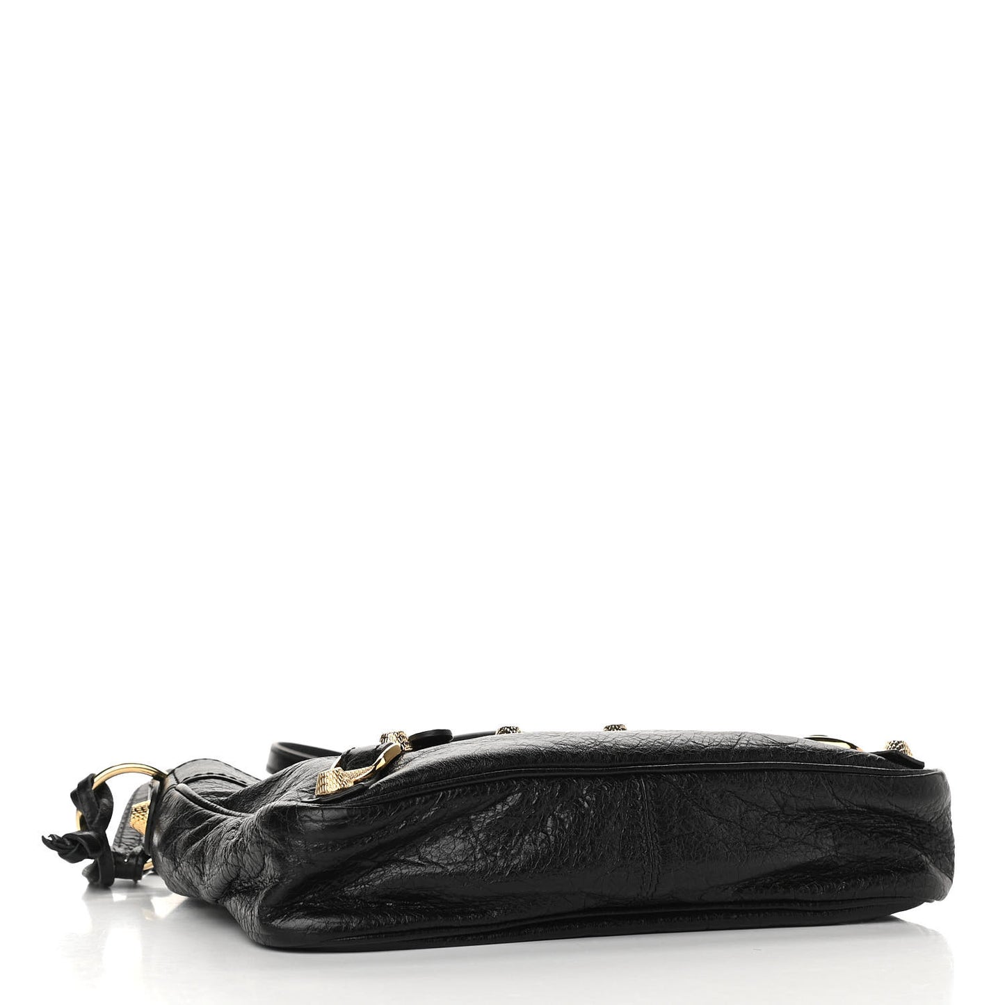 Agneau Giant 12 Gold Hardware Hip Black