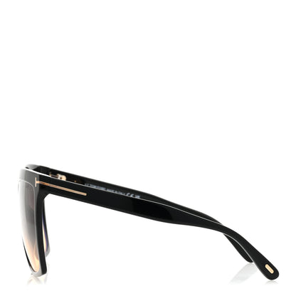 Tom Ford Acetate Sabrina Square Sunglasses TF764 Black 3 of 8